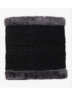 NEW Winter Thick Knitted Fleece lined Neck Gaiter Scarf